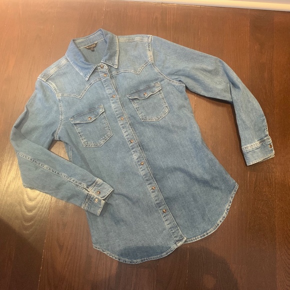 Massimo Tutti women's stretch denim shirt - Picture 1 of 10